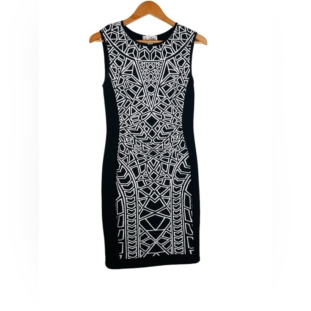 Joseph Ribkoff Sleeveless Patterned Sheath Dress Size 8
